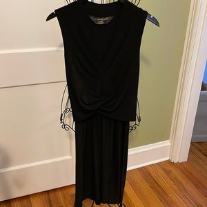 Designer black tie dress